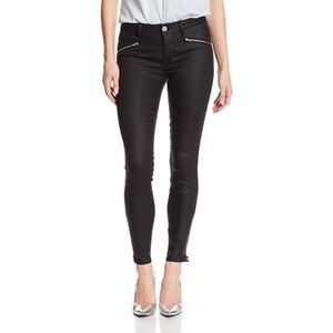 Level 99 Riley Moto Skinny Jeans with Zipper